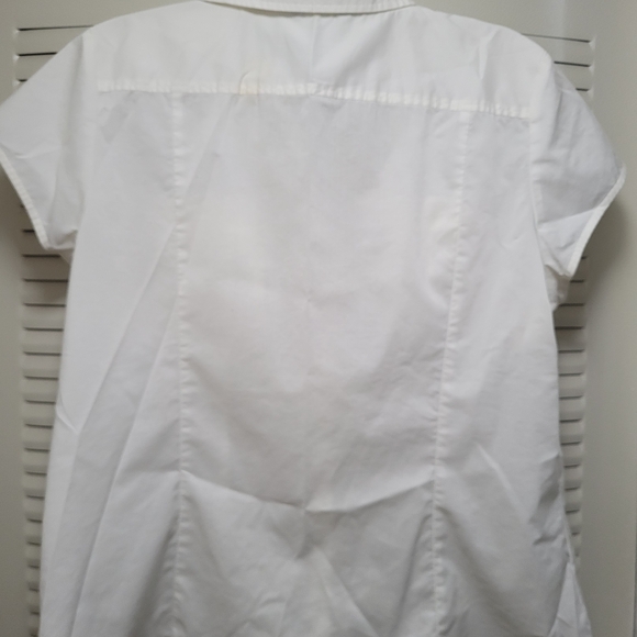 George Women's White Button-Up Top - Picture 3 of 3